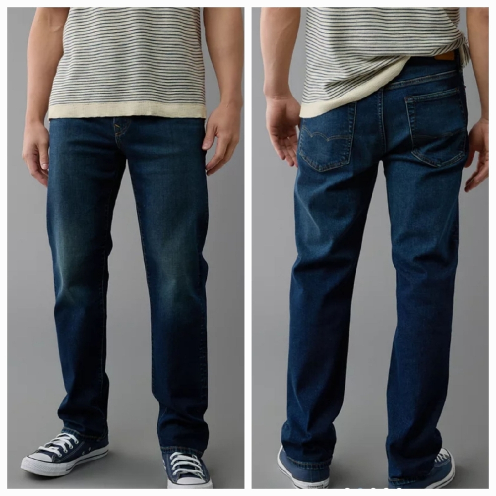 American Eagle Flex Relaxed Straight Fit Jeans 30 Waist